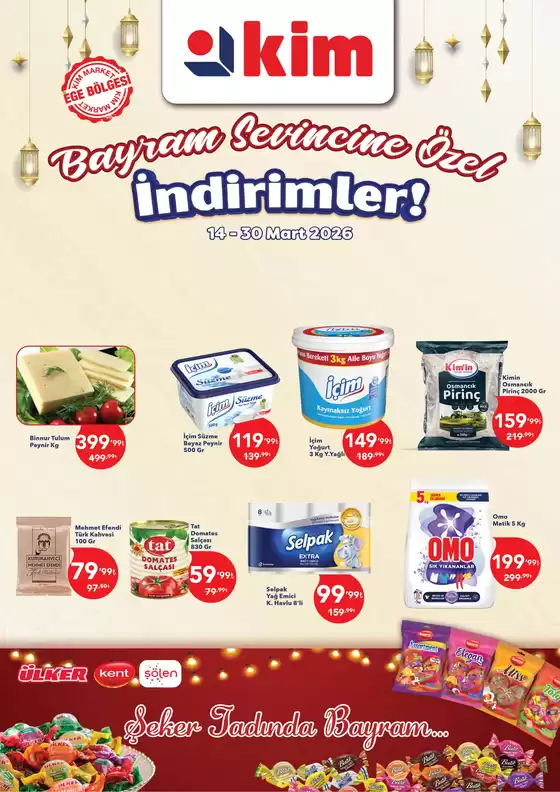 Kim Market kataloğu, Derince (Kocaeli) | Sizin için en iyi fırsatlarımız | 2026-03-14T00:00:00.000Z - 2026-03-30T00:00:00.000Z