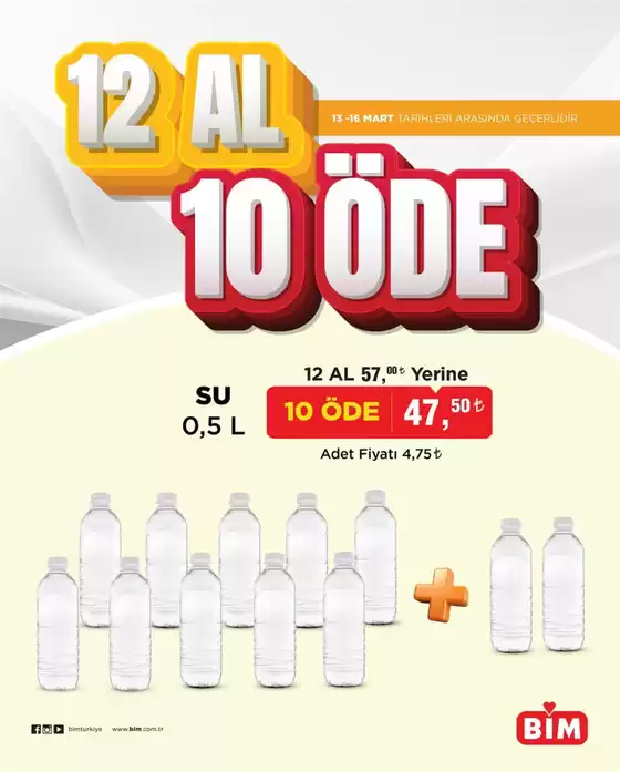 BİM kataloğu, Derince (Kocaeli) | 12 AL 10 ÖDE. | 2026-03-13T00:00:00.000Z - 2026-03-16T00:00:00.000Z