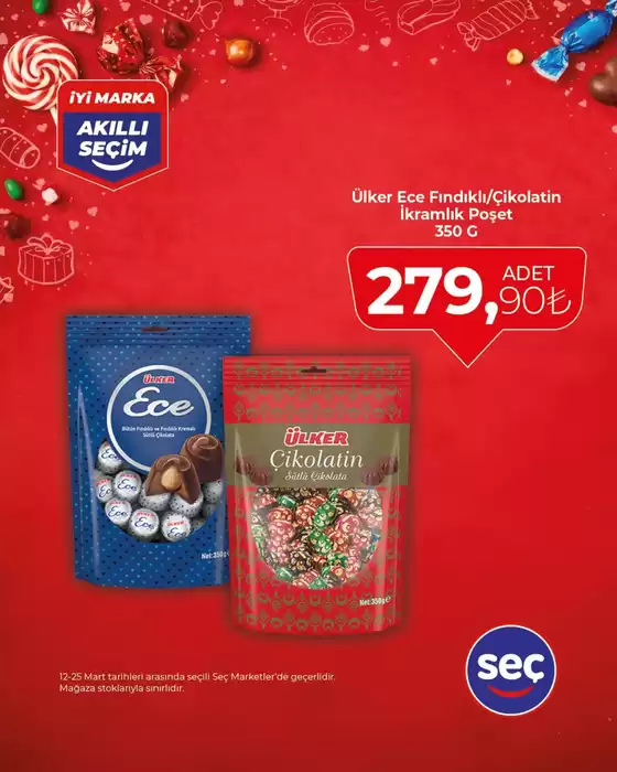 Seç Market kataloğu, Derince (Kocaeli) | En iyi fırsatlarımız | 2026-03-12T00:00:00.000Z - 2026-03-25T00:00:00.000Z