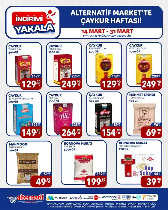 Alternatif kataloğu, Reşadiye (İstanbul) | Özel fırsatlar | 2026-03-14T00:00:00.000Z - 2026-03-31T00:00:00.000Z