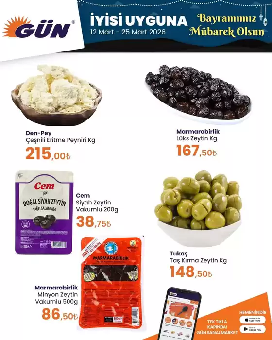 Gün Süpermarket kataloğu, Bolu | En iyi fırsatlarımız | 2026-03-12T00:00:00.000Z - 2026-03-25T00:00:00.000Z