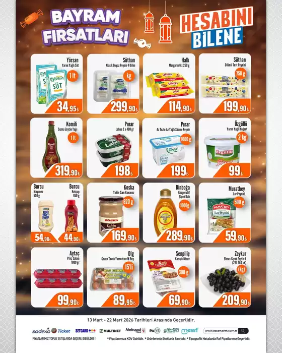 Essen AVM kataloğu, İzmir | Tüm müşteriler için en iyi fırsatlar | 2026-03-13T00:00:00.000Z - 2026-03-22T00:00:00.000Z