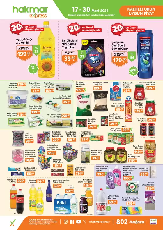 Hakmar Express kataloğu, İzmir | 17-30 Mart 2026 | 2026-03-17T00:00:00.000Z - 2026-03-30T00:00:00.000Z