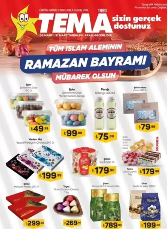 Tema Market kataloğu, Siverek | Ramazan Bayramimi | 2026-03-18T00:00:00.000Z - 2026-03-31T00:00:00.000Z