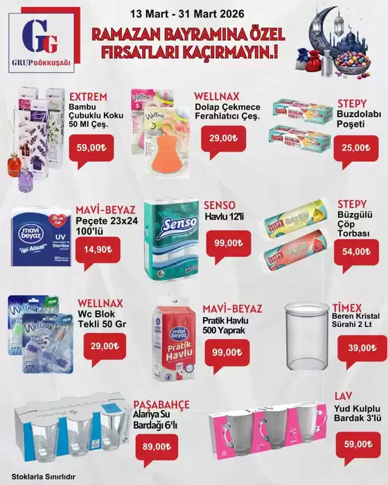 Grup Gökkuşağı kataloğu, Bayramiç | Sizin için özel teklifler | 2026-03-13T00:00:00.000Z - 2026-03-31T00:00:00.000Z