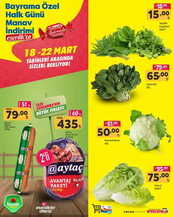 Esenlik kataloğu, Yeşilova (Burdur) | En iyi fırsatlarımız | 2026-03-18T00:00:00.000Z - 2026-03-22T00:00:00.000Z