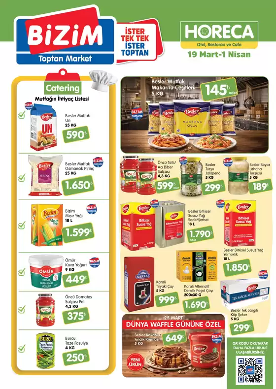 Bizim Toptan kataloğu, Karamanlı (Burdur) | Müşterilerimiz için özel fırsatlar | 2026-03-19T00:00:00.000Z - 2026-04-01T00:00:00.000Z