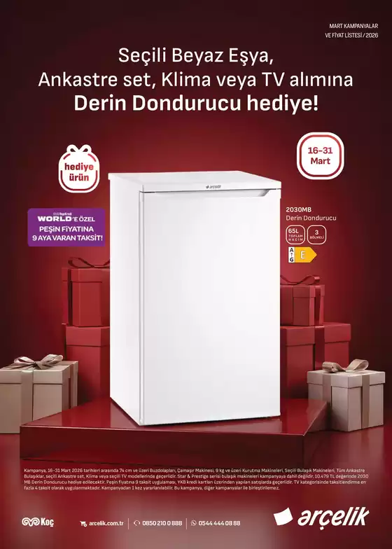 Arçelik kataloğu | Katalog | 2026-03-26T00:00:00.000Z - 2026-03-31T00:00:00.000Z