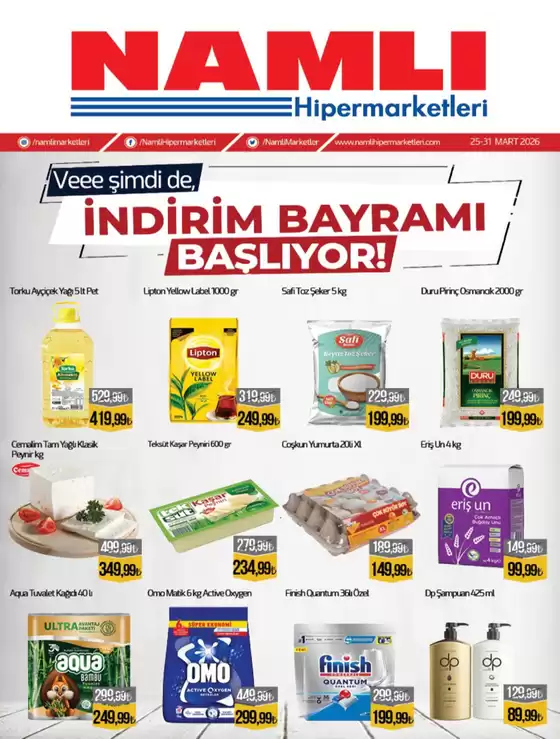 Namlı Hipermarketleri kataloğu | Broşür | 2026-03-31T00:00:00.000Z - 2026-03-31T00:00:00.000Z