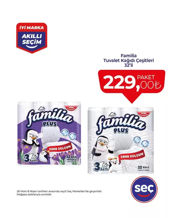 Seç Market kataloğu, Yıldırım | Tüm müşteriler için harika teklif | 2026-03-26T00:00:00.000Z - 2026-04-08T00:00:00.000Z