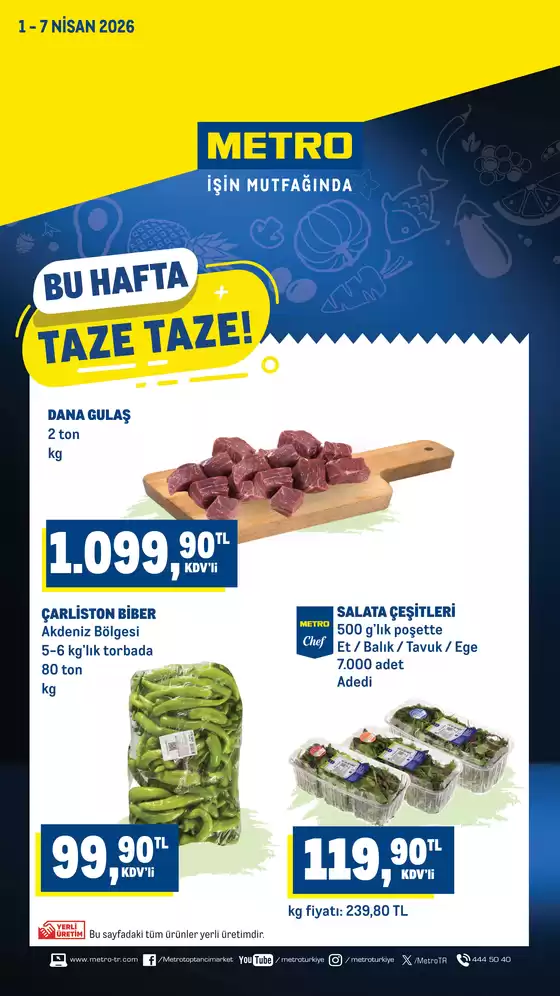 Metro kataloğu, Pursaklar | BU HAFTA TAZE TAZE | 2026-04-01T00:00:00.000Z - 2026-04-07T00:00:00.000Z
