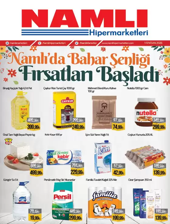 Namlı Hipermarketleri kataloğu, Pursaklar | Oferta | 2026-04-01T00:00:00.000Z - 2026-04-09T00:00:00.000Z