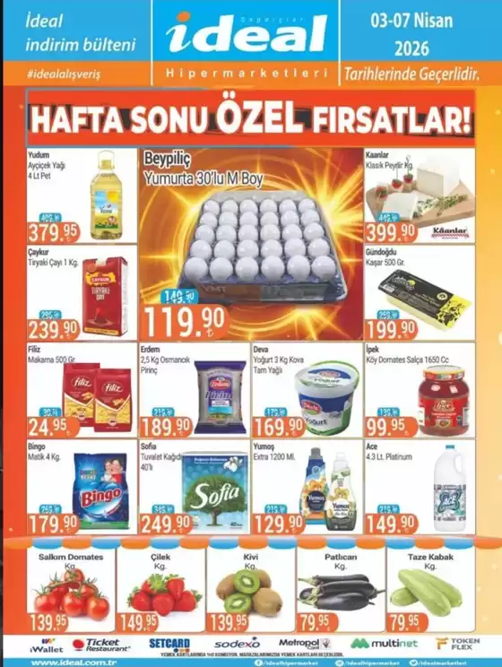 İdeal Hipermarket kataloğu, Pursaklar | HAFTA SONU ÖZEL FIRSATLAR | 2026-04-01T00:00:00.000Z - 2026-04-07T00:00:00.000Z