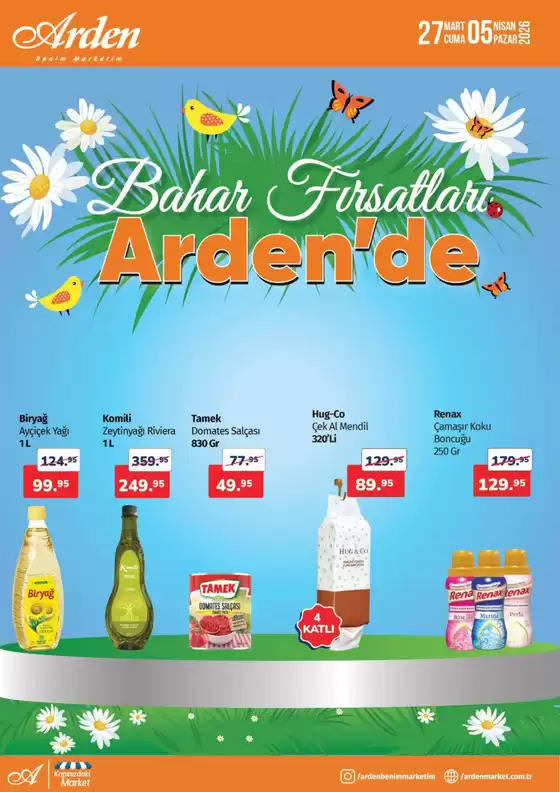 Arden Market kataloğu, Tokat | En iyi fırsatlar ve indirimler | 2026-03-27T00:00:00.000Z - 2026-04-05T00:00:00.000Z