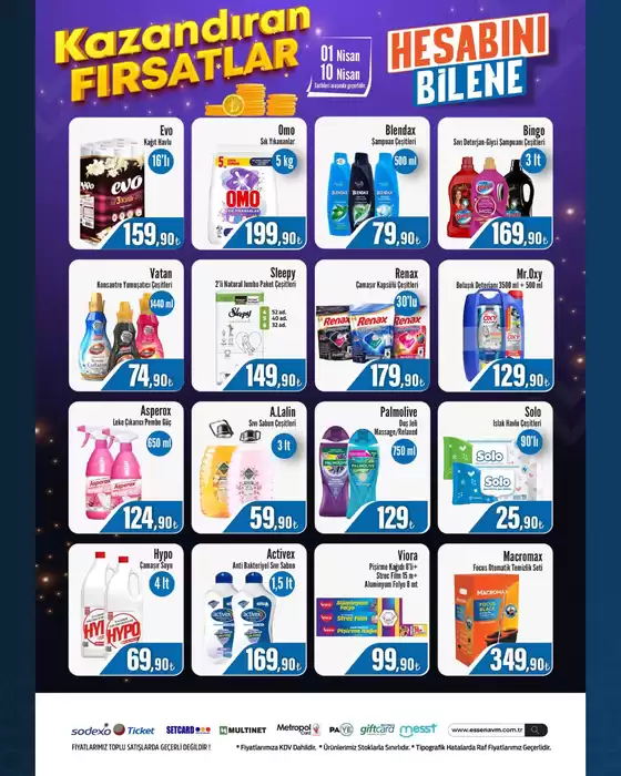 Essen AVM kataloğu | Özel fırsatlar ve indirimler | 2026-04-01T00:00:00.000Z - 2026-04-10T00:00:00.000Z