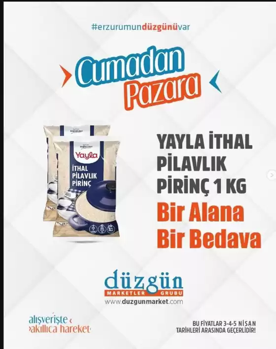 Düzgün Market kataloğu | Oferta | 2026-04-03T00:00:00.000Z - 2026-04-05T00:00:00.000Z