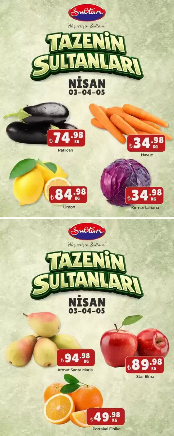 Sultan Market kataloğu | En iyi fırsatlarımız | 2026-04-03T00:00:00.000Z - 2026-04-05T00:00:00.000Z