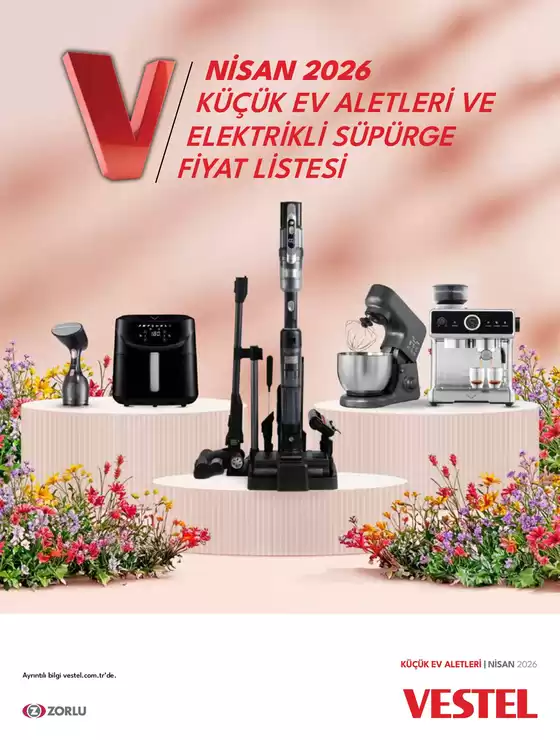 Vestel kataloğu, Soma | Küçük Ev Aletleri ve Süpürgeler | 2026-04-01T00:00:00.000Z - 2026-04-30T00:00:00.000Z