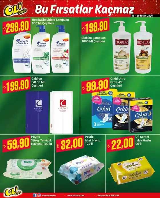 Olicenter Marketçilik kataloğu | En iyi fırsatlarımız | 2026-04-15T00:00:00.000Z - 2026-04-29T00:00:00.000Z