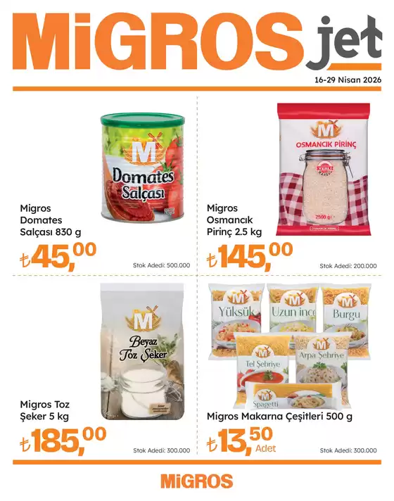 Migros kataloğu | Fırsat avcıları için harika teklifler | 2026-04-16T00:00:00.000Z - 2026-04-29T00:00:00.000Z