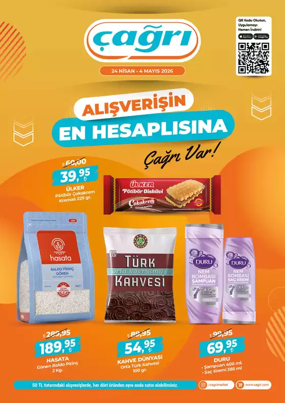 Çağrı Market kataloğu, Konuklu (Adıyaman) | Sizin için özel teklifler | 2026-04-24T00:00:00.000Z - 2026-05-04T00:00:00.000Z