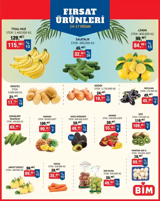 BİM kataloğu | Meyve Sebze. | 2026-04-24T00:00:00.000Z - 2026-04-27T00:00:00.000Z