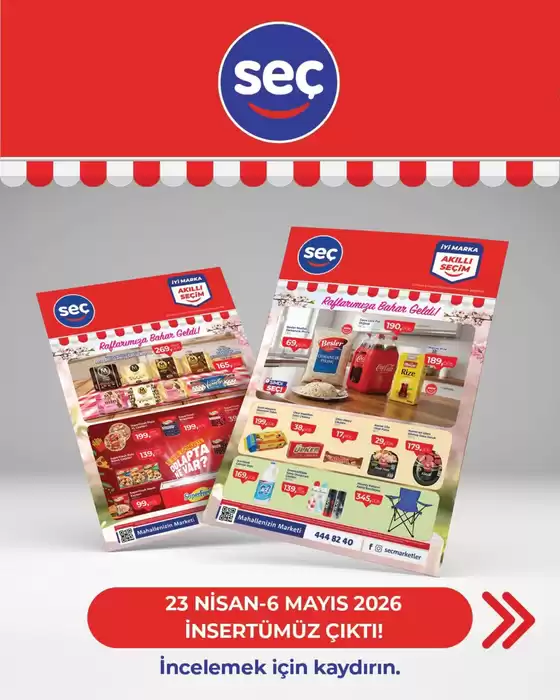 Seç Market kataloğu | Tasarrufçular için en iyi teklifler | 2026-04-23T00:00:00.000Z - 2026-05-06T00:00:00.000Z
