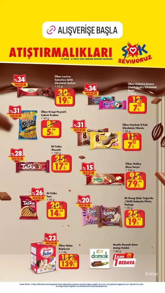 Şok Market kataloğu, Sarıbük | Oferta | 2026-04-29T00:00:00.000Z - 2026-05-01T00:00:00.000Z