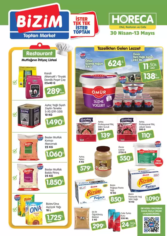 Bizim Toptan kataloğu | Sizin için en iyi tekliflerimiz | 2026-04-30T00:00:00.000Z - 2026-05-13T00:00:00.000Z
