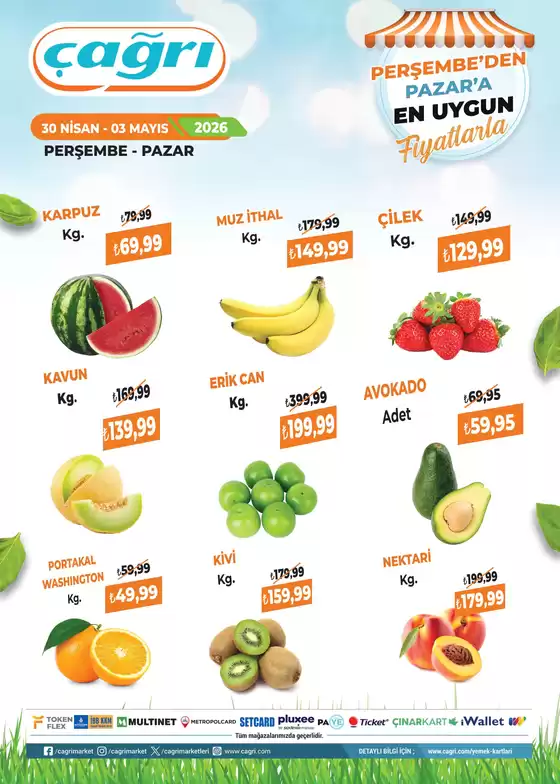 Çağrı Market kataloğu | Sizin için en iyi fırsatlarımız | 2026-04-30T00:00:00.000Z - 2026-05-03T00:00:00.000Z