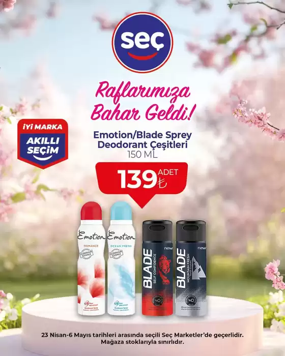 Seç Market kataloğu | Seçili ürünlerde harika indirimler | 2026-04-23T00:00:00.000Z - 2026-05-06T00:00:00.000Z