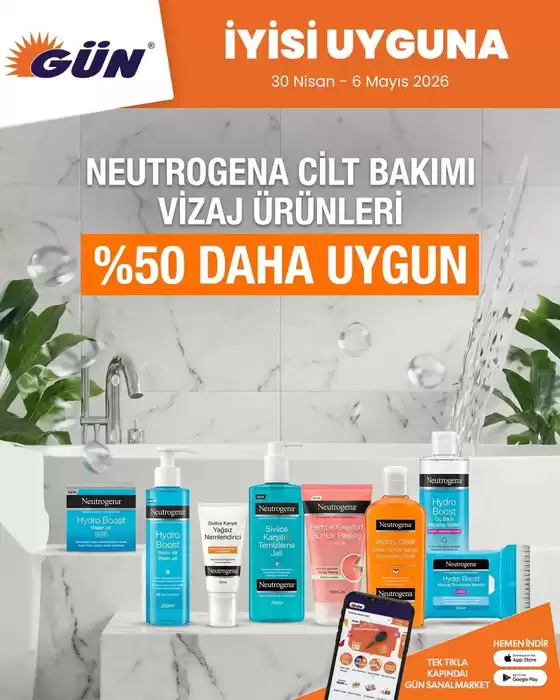 Gün Süpermarket kataloğu | Cazip teklifleri keşfedin | 2026-04-30T00:00:00.000Z - 2026-05-06T00:00:00.000Z