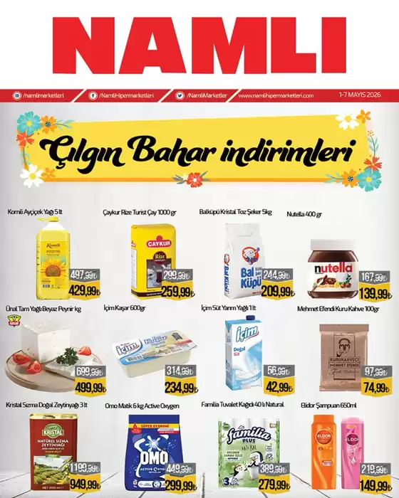 Namlı Hipermarketleri kataloğu | Oferta | 2026-05-04T00:00:00.000Z - 2026-05-07T00:00:00.000Z