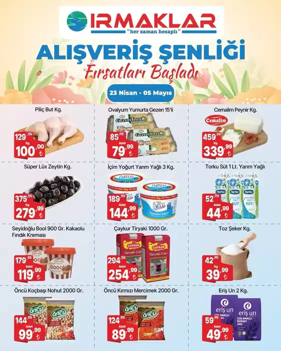 Irmaklar Market kataloğu | Oferta | 2026-05-04T00:00:00.000Z - 2026-05-05T00:00:00.000Z