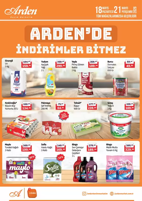 Arden Market kataloğu | Güncel özel kampanyalar | 2026-05-18T00:00:00.000Z - 2026-05-21T00:00:00.000Z