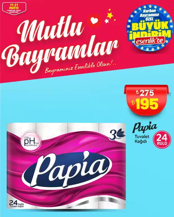 Esenlik kataloğu | Şimdi fırsatlarımızla tasarruf edin | 2026-05-11T00:00:00.000Z - 2026-05-31T00:00:00.000Z