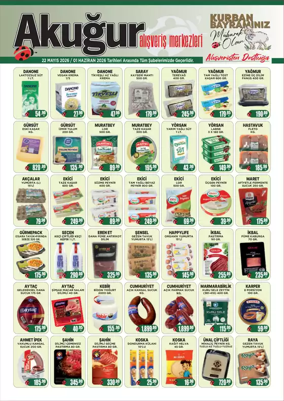 Ak Uğur Market kataloğu | Ak Uğur Market katalog | 2026-05-22T00:00:00.000Z - 2026-06-01T00:00:00.000Z