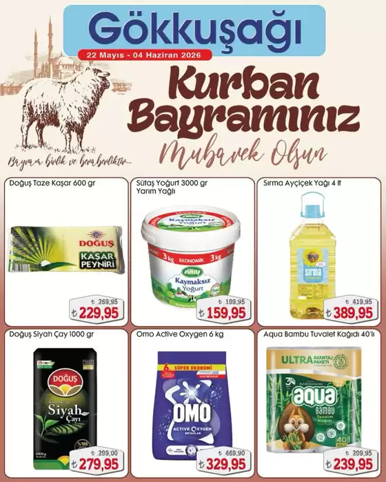 Gökkuşağı Market kataloğu | Kurban Bayramınız | 2026-05-22T00:00:00.000Z - 2026-06-04T00:00:00.000Z