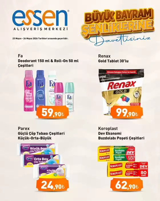 Essen AVM kataloğu, Şamlar (İstanbul) | İndirimler ve kampanyalar | 2026-05-23T00:00:00.000Z - 2026-05-26T00:00:00.000Z