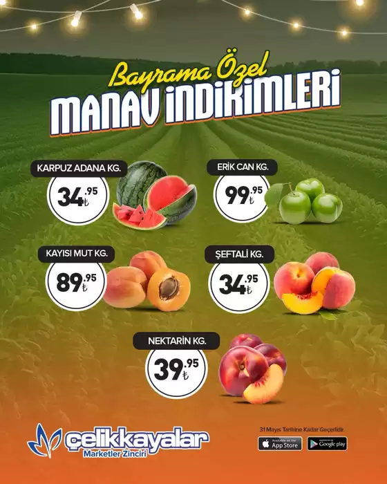 Çelikkayalar kataloğu, Turunçlu | Oferta | 2026-05-28T00:00:00.000Z - 2026-05-31T00:00:00.000Z