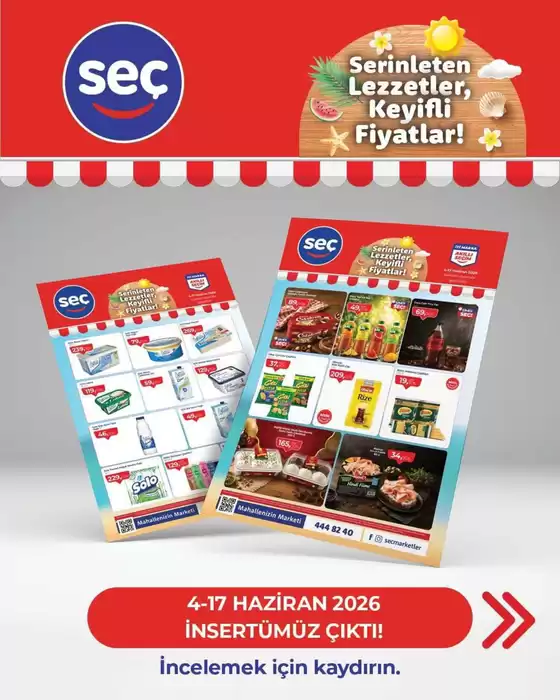 Seç Market kataloğu | Geniş teklif yelpazesi | 2026-06-04T00:00:00.000Z - 2026-06-17T00:00:00.000Z