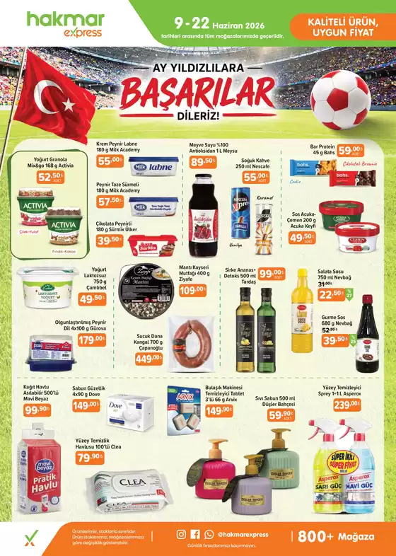 Hakmar Express kataloğu, İnanlı | 9-22 Haziran 2026 | 2026-06-09T00:00:00.000Z - 2026-06-22T00:00:00.000Z