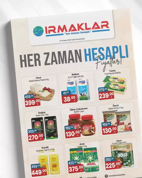 Irmaklar Market kataloğu | Oferta | 2026-06-11T00:00:00.000Z - 2026-06-16T00:00:00.000Z