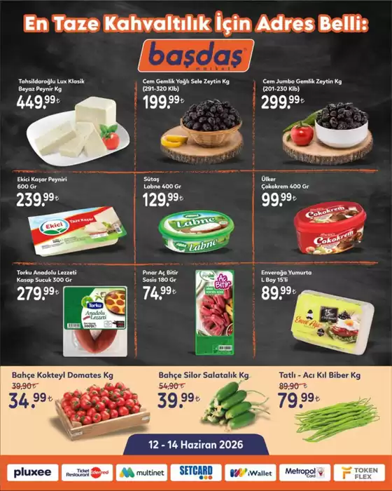Başdaş Market kataloğu, Hanyolu | Oferta | 2026-06-12T00:00:00.000Z - 2026-06-14T00:00:00.000Z