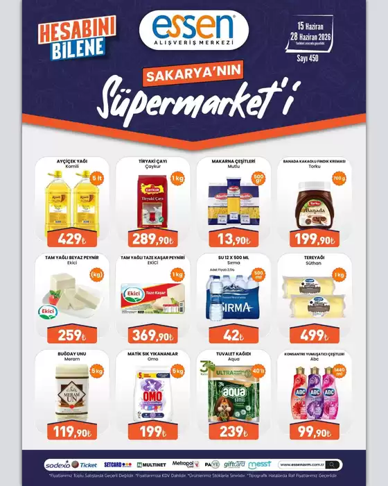 Essen AVM kataloğu | En iyi fırsatlar ve indirimler | 2026-06-15T00:00:00.000Z - 2026-06-28T00:00:00.000Z