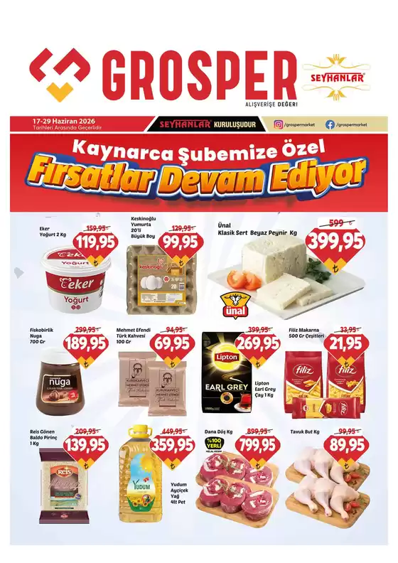 Grosper kataloğu | Seçili ürünlerde harika indirimler | 2026-06-17T00:00:00.000Z - 2026-06-29T00:00:00.000Z