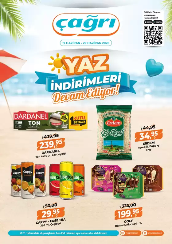 Çağrı Market kataloğu | Sizin için en iyi fırsatlarımız | 2026-06-19T00:00:00.000Z - 2026-06-29T00:00:00.000Z