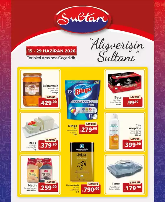 Sultan Market kataloğu | Müşterilerimiz için özel fırsatlar | 2026-06-15T00:00:00.000Z - 2026-06-29T00:00:00.000Z