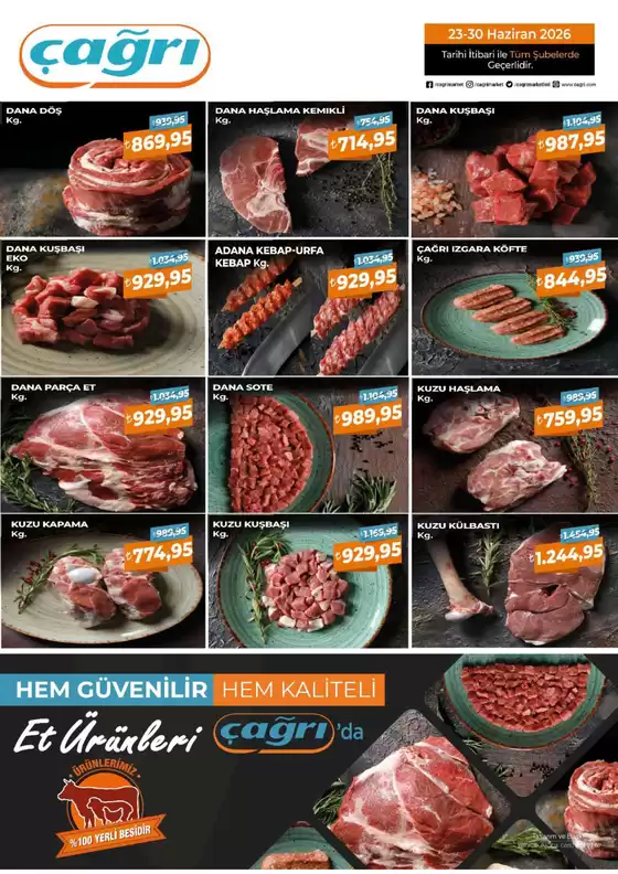 Çağrı Market kataloğu | İndirimler ve kampanyalar | 2026-06-23T00:00:00.000Z - 2026-06-30T00:00:00.000Z