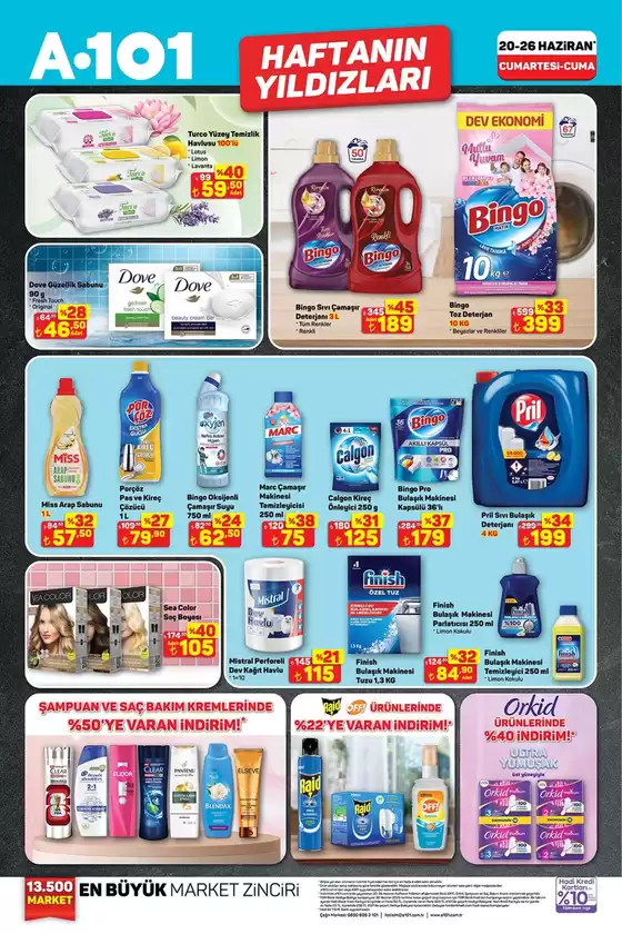 A101 kataloğu, Kuşçular (Samsun) | A101 Haftanın Yıldızları | 2026-06-20T00:00:00.000Z - 2026-06-26T00:00:00.000Z
